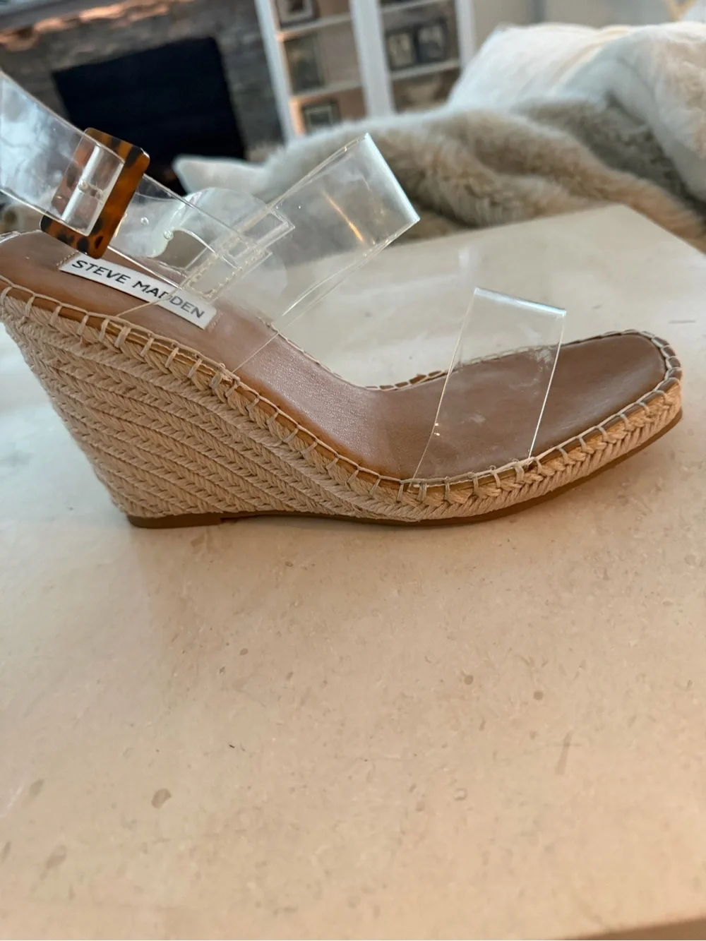 Steve Madden Meridian Espadrilles - Clear